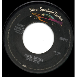 Johnny Burnette You're Sixteen / God, Country And My Baby Vinyl 7" USED