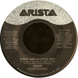 Snap! Mary Had A Little Boy USED VINYL 7INCH 45 RPM