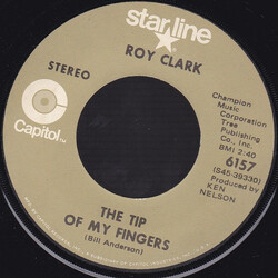 Roy Clark The Tip Of My Fingers USED VINYL 7INCH 45 RPM STEREO