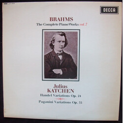 Johannes Brahms / Julius Katchen The Complete Piano Works Vol. 7 Vinyl LP USED