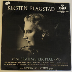 Kirsten Flagstad / Edwin McArthur Brahms Recital Vinyl LP USED