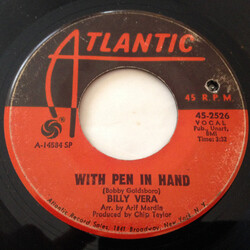 Billy Vera With Pen In Hand / Good Morning Blues USED VINYL 7INCH 45 RPM SINGLE