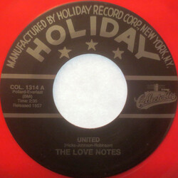 The Love Notes (3) United / Tonight USED VINYL 7INCH 45 RPM SINGLE REISSUE