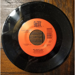 Clay Walker My Heart Will Never Know Vinyl 7" USED