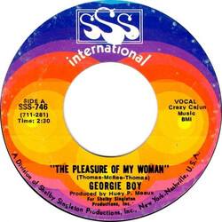 Georgie Boy The Pleasure Of My Woman / You'd Better Quit It USED VINYL 7INCH 45 RPM
