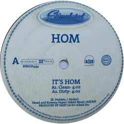 HOM (2) It's Hom USED VINYL 12INCH 33 S RPM PROMO STEREO