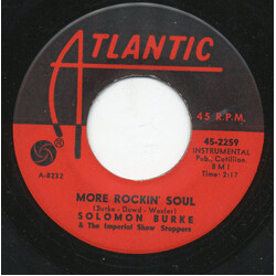 Solomon Burke More Rockin' Soul / The Price USED VINYL 7INCH 45 RPM SINGLE