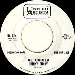 Al Caiola Hunky Funky USED VINYL 7INCH 45 RPM SINGLE PROMO