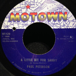 Paul Petersen A Little Bit For Sandy USED VINYL 7INCH SINGLE