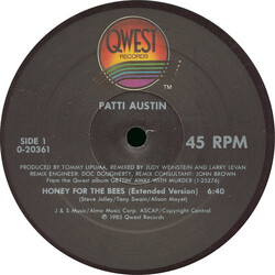 Patti Austin Honey For The Bees USED VINYL 12INCH 45 RPM MAXI-SINGLE