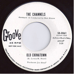 The Channels Old Chinatown / You Can Count On Me Vinyl 7" USED