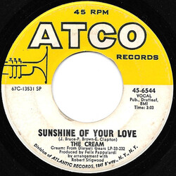 Cream (2) Sunshine Of Your Love USED VINYL 7INCH 45 RPM SINGLE