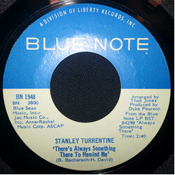 Stanley Turrentine There's Always Something There To Remind Me / When I Look Into Your Eyes USED VINYL 7INCH 45 RPM
