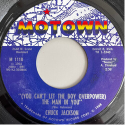 Chuck Jackson (You Can't Let The Boy Overpower) The Man In You USED VINYL 7INCH 45 RPM SINGLE STYRENE MONO