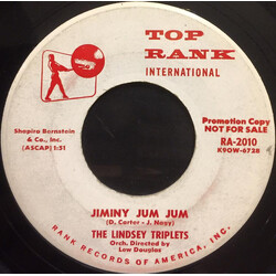 The Lindsey Triplets Jiminy Jum Jum USED VINYL 7INCH 45 RPM SINGLE PROMO