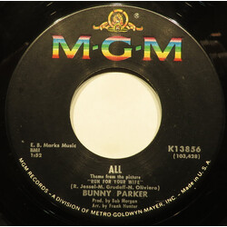 Bunny Parker All USED VINYL 7INCH 45 RPM
