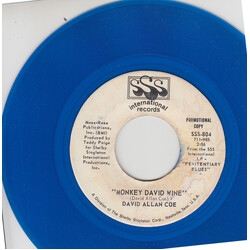 David Allan Coe Monkey David Wine USED VINYL 7INCH 45 RPM SINGLE PROMO