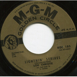 Lou Christie Lightnin' Strikes / Rhapsody In The Rain USED VINYL 7INCH SINGLE REISSUE