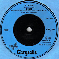 Linx Intuition USED VINYL 7INCH 45 RPM SINGLE