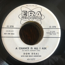Don Deal With Don Deal's Moontars Just Thought I'd Call USED VINYL 7INCH 45 RPM SINGLE PROMO