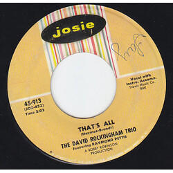 The David Rockingham Trio That's All / Dawn USED VINYL 7INCH 45 RPM SINGLE