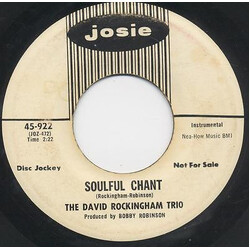 The David Rockingham Trio Soulful Chant / Joy-De-Vie USED VINYL 7INCH 45 RPM SINGLE PROMO