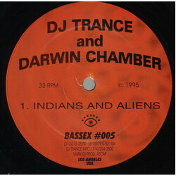 DJ Trance / Darwin Chamber Indians And Aliens Vinyl 12" USED