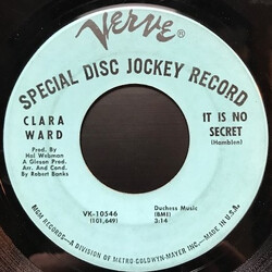 Clara Ward It Is No Secret / I Pray For People USED VINYL 7INCH SINGLE PROMO