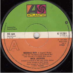 Mick Jackson Married Men USED VINYL 7INCH 45 RPM SINGLE STEREO