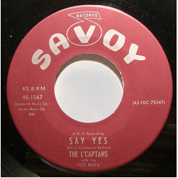L' Cap-Tans / The Go Boys Home Work / Say Yes Vinyl 7" USED