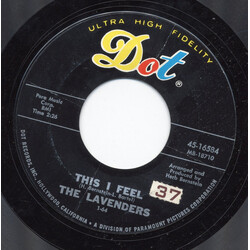 The Lavenders (2) This I Feel / Daddy, Daddy USED VINYL 7INCH 45 RPM SINGLE STYRENE