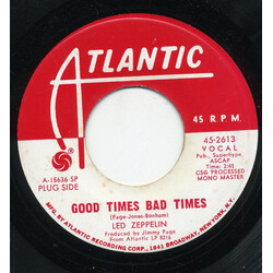 Led Zeppelin Good Times Bad Times USED VINYL 7INCH 45 RPM MONO PROMO