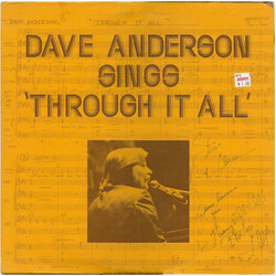 Dave Anderson (20) Dave Anderson Sings Through It All Vinyl LP USED