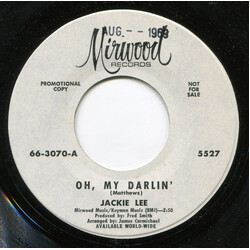 Jackie Lee Oh, My Darlin' USED VINYL 7INCH 45 RPM PROMO