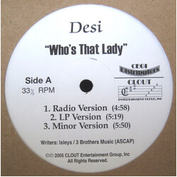Desi (9) Who's That Lady / Takin' It As It Comes USED VINYL 12INCH 33 S RPM SINGLE