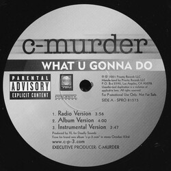 C-Murder What U Gonna Do / I'm Not Just USED VINYL 12INCH PROMO