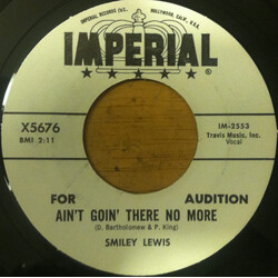 Smiley Lewis Ain't Goin' There No More USED VINYL 7INCH 45 RPM SINGLE PROMO