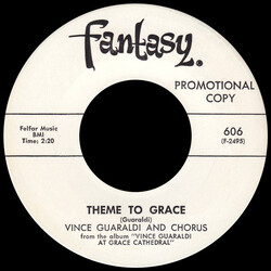 Vince Guaraldi And Chorus Theme To Grace USED VINYL 7INCH 45 RPM SINGLE PROMO
