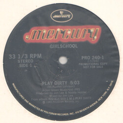Girlschool Play Dirty USED VINYL 12INCH 33 S RPM PROMO SINGLE