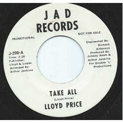 Lloyd Price Take All USED VINYL 7INCH 45 RPM SINGLE PROMO