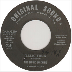 The Music Machine Talk Talk / Come On In USED VINYL 7INCH 45 RPM SINGLE