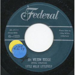 Little Willie Littlefield Jim Wilson Boogie / Sitting On The Curbstone USED VINYL 7INCH 45 RPM