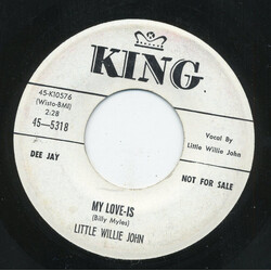 Little Willie John My Love-Is / Loving Care USED VINYL 7INCH 45 RPM PROMO