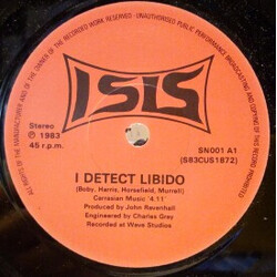 Isis (28) I Detect Libido / Telepathy In Slow Motion Vinyl 7" USED