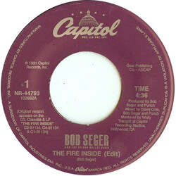 Bob Seger And The Silver Bullet Band The Fire Inside USED VINYL 7INCH SINGLE 45 RPM