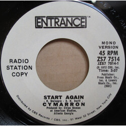 Cymarron Start Again USED VINYL 7INCH 45 RPM PROMO
