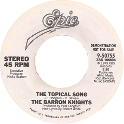 The Barron Knights The Topical Song Vinyl 7" USED