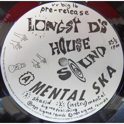Longsy D Mental Ska / Return To Zorba USED VINYL 12INCH 33 S RPM PROMO