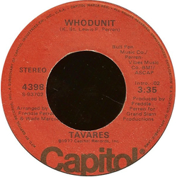 Tavares Whodunit / Fool Of The Year Vinyl 7" USED