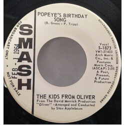 The Kids From Oliver Popeye's Birthday Song USED VINYL 7INCH 45 RPM PROMO